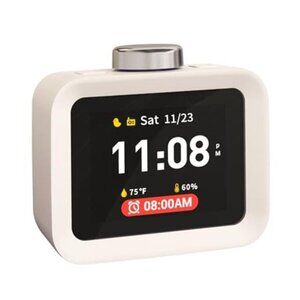 Digital Alarm Clock Radio 100dB Loud 4 Alarms Temp Humidity Timer